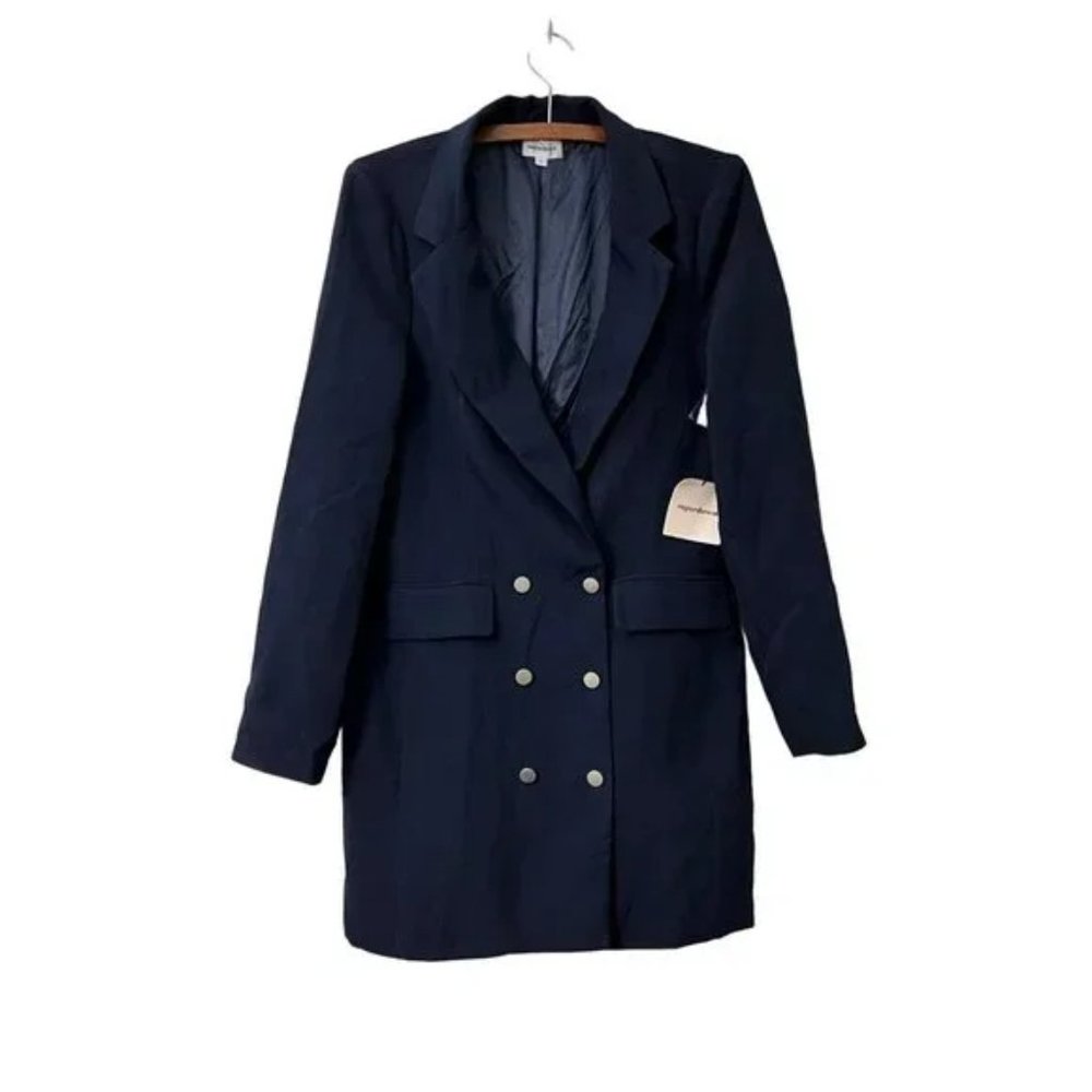 Superdown Madeline Navy Blue Double Breasted Blazer Dress - Picture 2 of 6